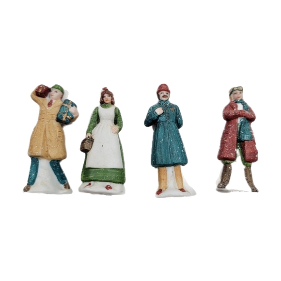 HERITAGE VILLAGE COLLECTION - "CITY WORKERS Dept. 56 No. 5967-6 FOUR PIECE SET - Picture 1 of 12